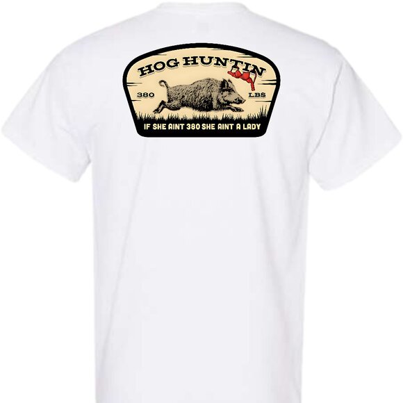 Funny And Humor Hog Hunting T Shirt - Picture 1 of 14